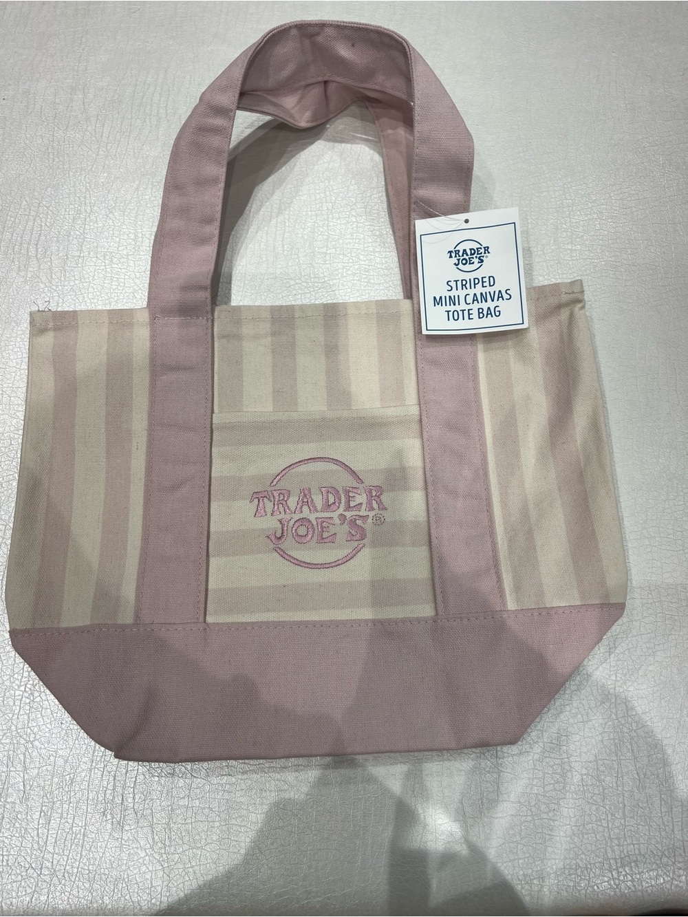 NWT limited edition trader joe pastel pink tote